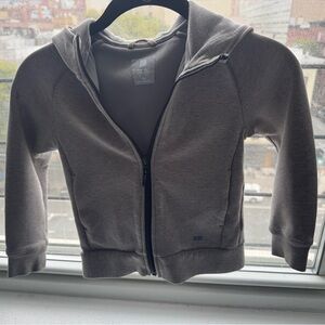 Uniqlo Kids Heather Gray Zip-Up Hoodie